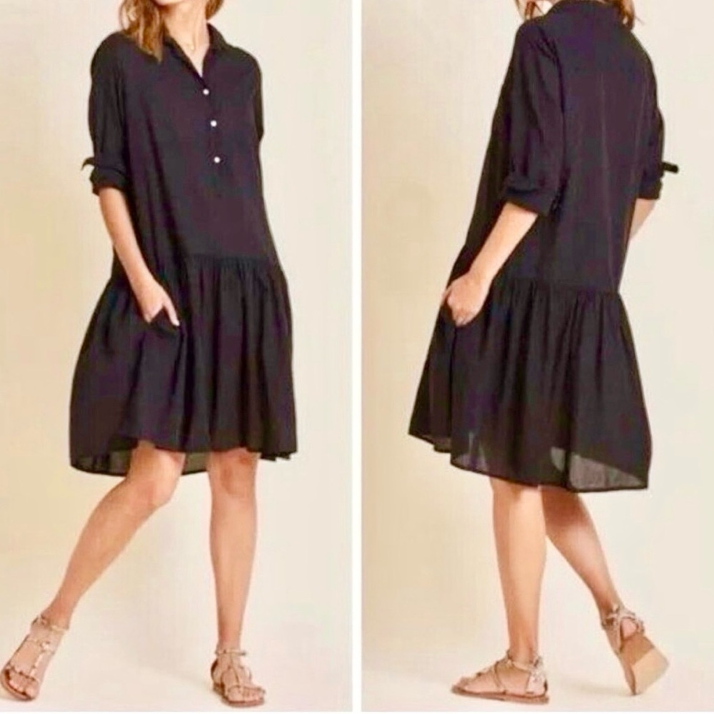 Grayson Frank & Eileen - Women’s The Changemeaker Midi dress 100% cotton navy S